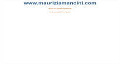 Desktop Screenshot of mauriziamancini.com