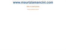 Tablet Screenshot of mauriziamancini.com